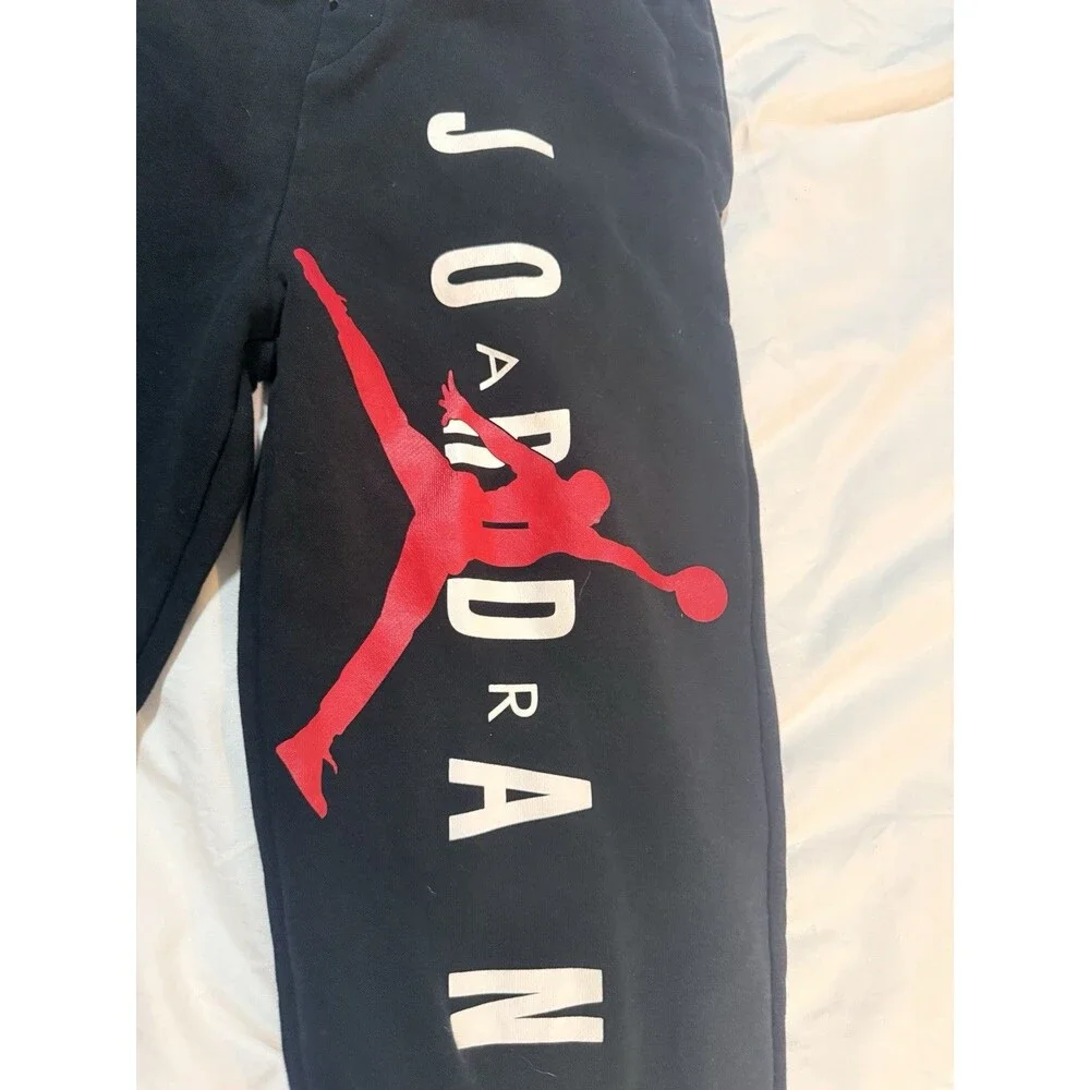 JordanAir Jordan Basketball Lacing Sports Long Pants Joggers Black Bred Men’s M